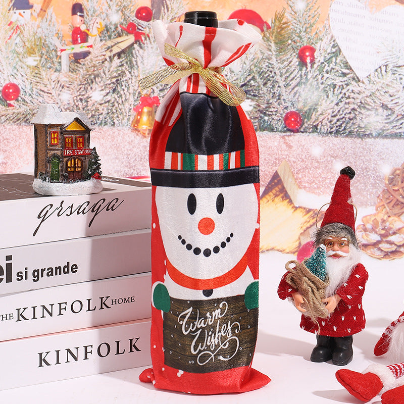 Weihnachtsweinflaschenhülle Brehn