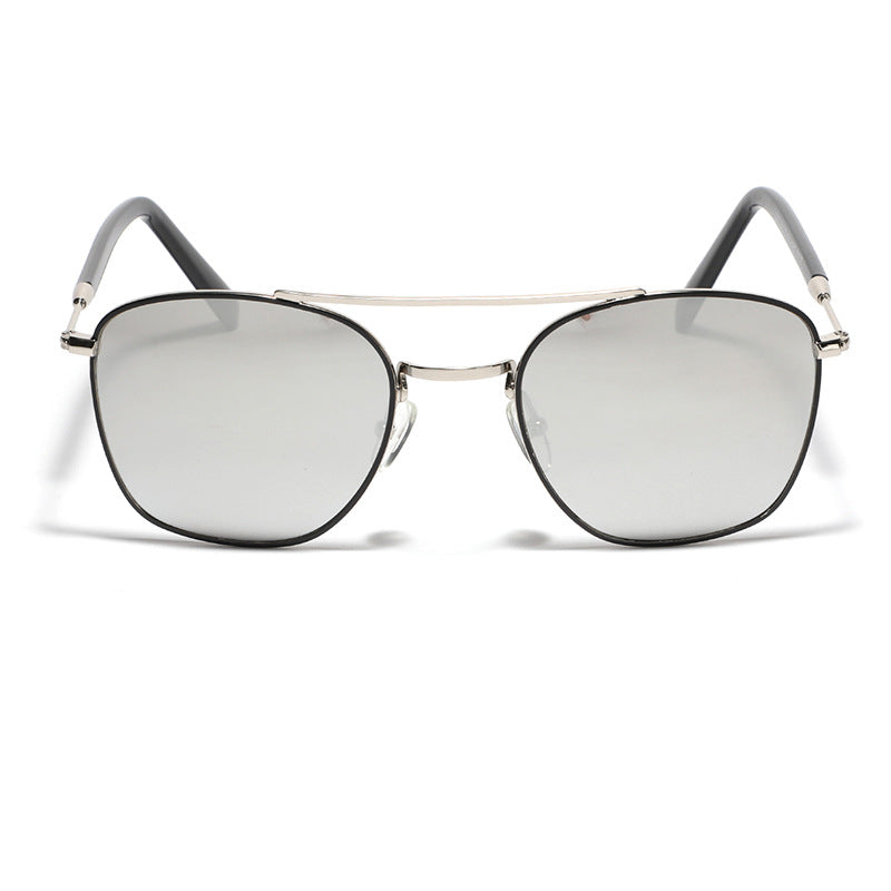 Damen modische quadratische Sonnenbrille mit luxuriösem Metallrahmen Brehn