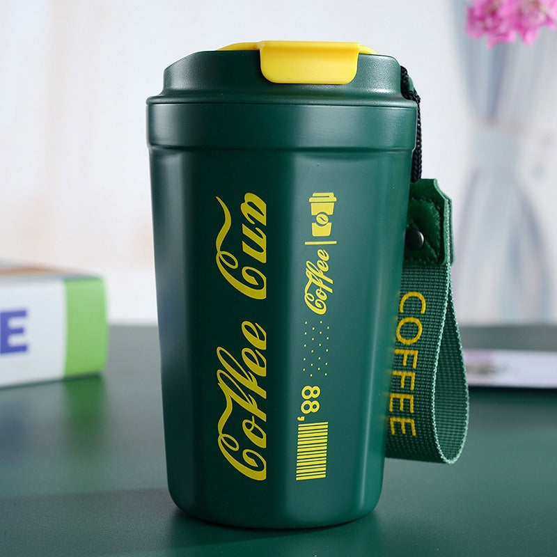 Damen isolierter Kaffeebecher mit praktischer Tragevorrichtung Brehn