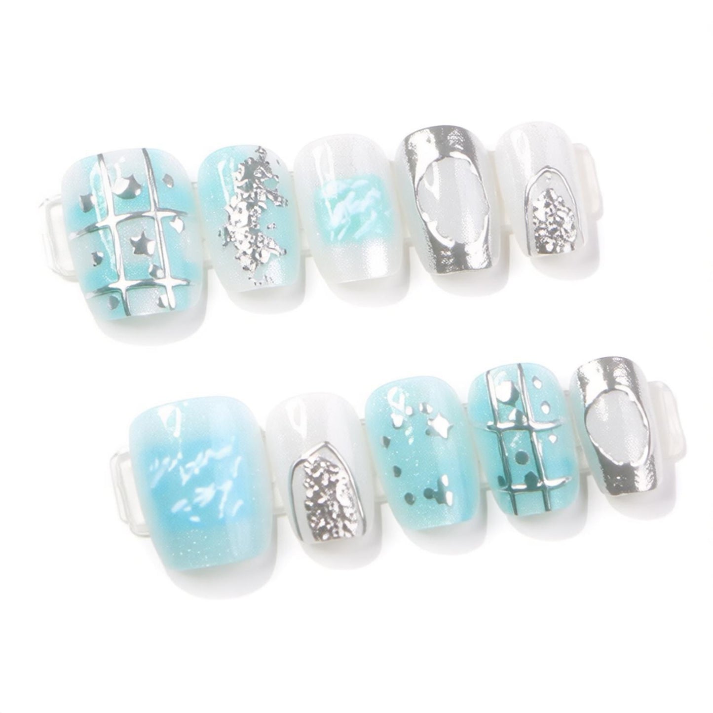 Artistic Press-On Nail Set Brehn