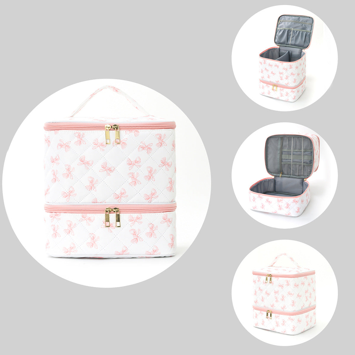 Kosmetik-Organizer-Tasche mit Praktischem Zweigeteiltem Design Brehn