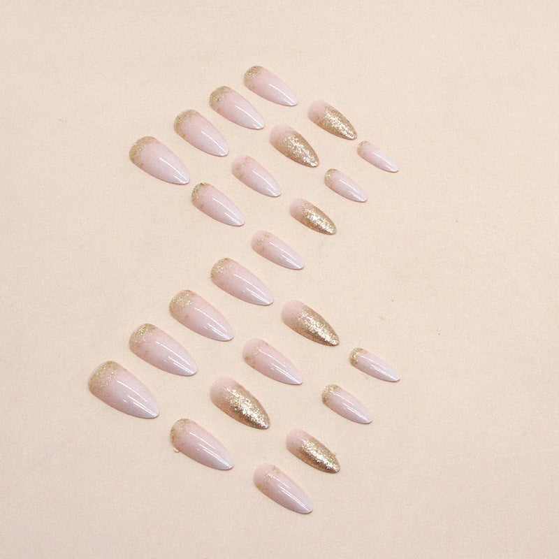 Elegante Glitter Gel Nagelspitzen Brehn