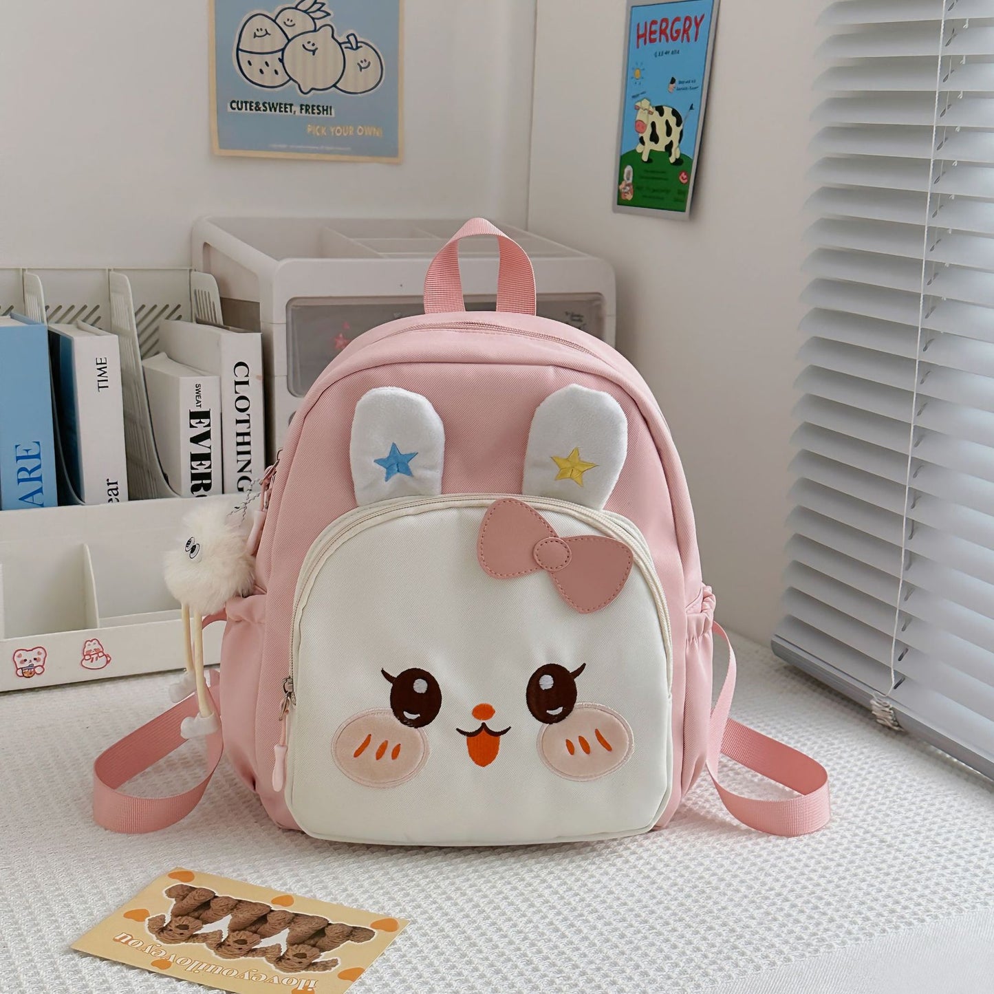 Mädchen Süße Hasen-Themen Mini Schulrucksack