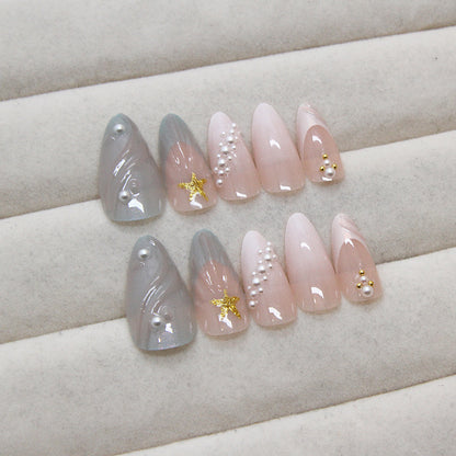 Künstlerische Gel Press-On Nagelspitzen Brehn