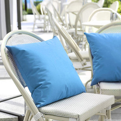 Quadratisches wasserabweisendes Outdoor-Patio-Wurfkissen mit verdecktem Reißverschluss