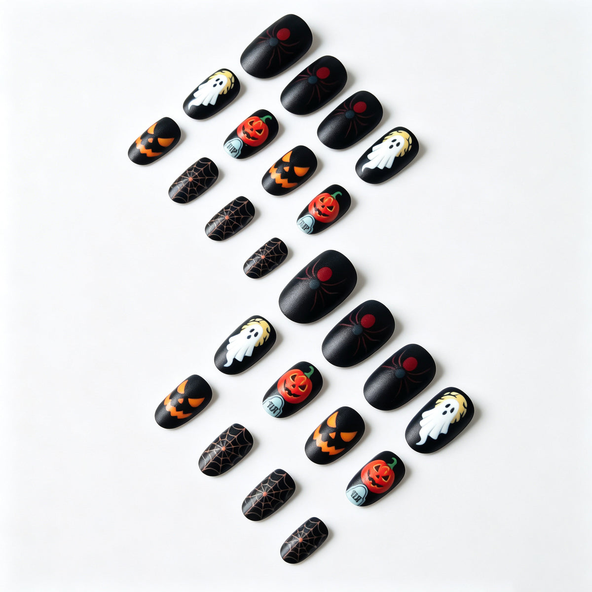 Gruseliges Halloween-Thema Nagelkunst-Set