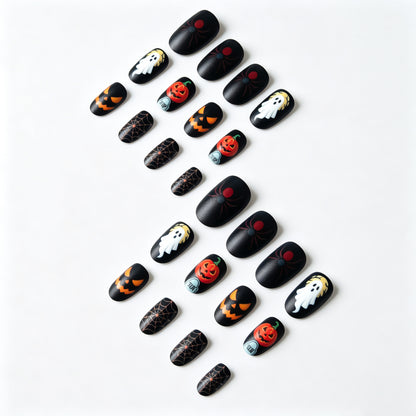 Gruseliges Halloween-Thema Nagelkunst-Set