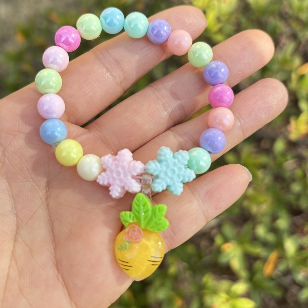 Buntes Armband mit Blumenanhängern Brehn