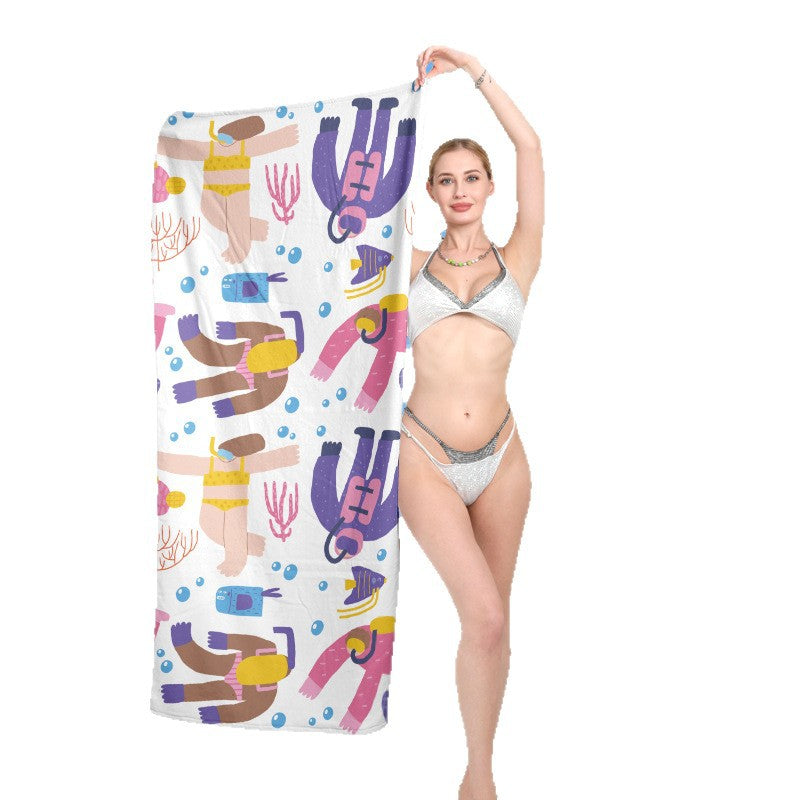 Strandtuch mit traumhaftem Palmenmotiv Brehn