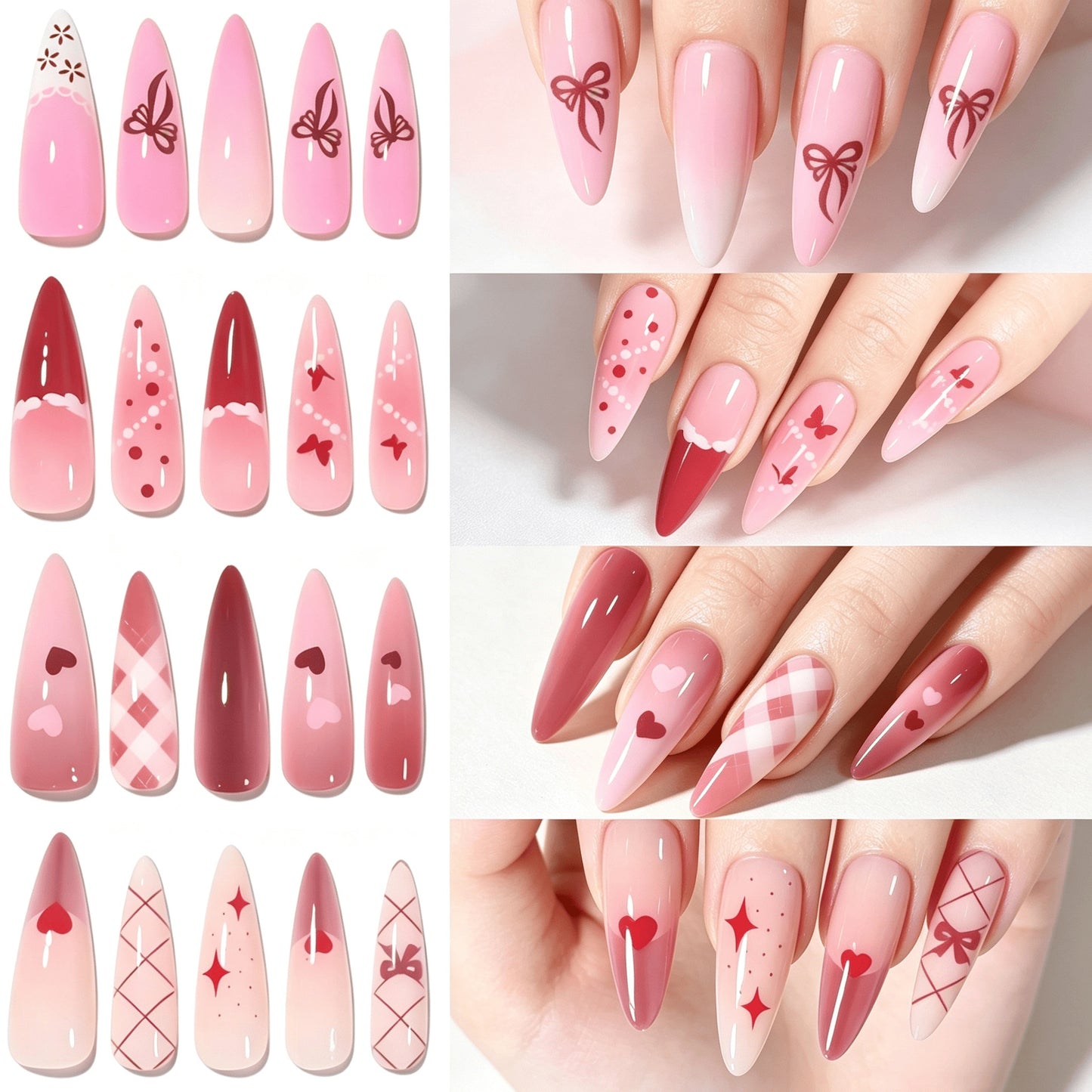 Dekoratives Press-On Nagelkunst Set Brehn 1787228515