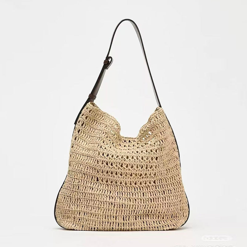 Handgefertigte Schultertasche Im Modernen Naturdesign Brehn