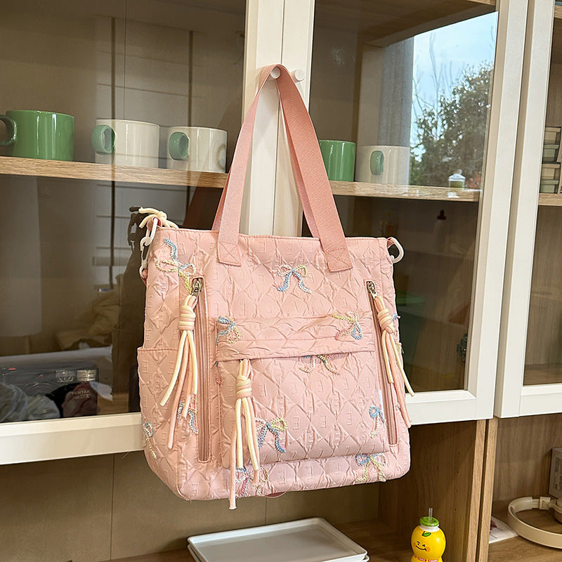 Gepolsterter Rucksack mit Schleifen-Detail Brehn