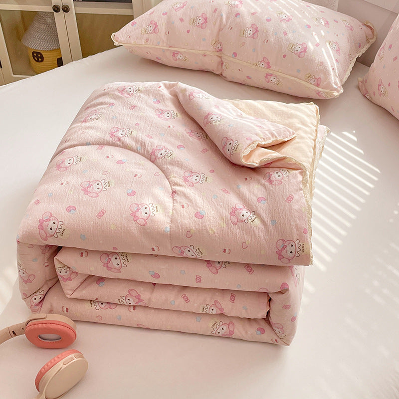 Damen Komfort-Bettdecke mit zartem Blumenmuster und hochwertiger Füllung Brehn