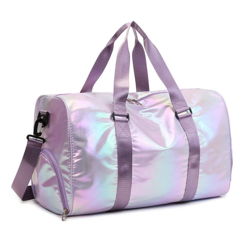 Iridescent Reis-Duffel Tasche