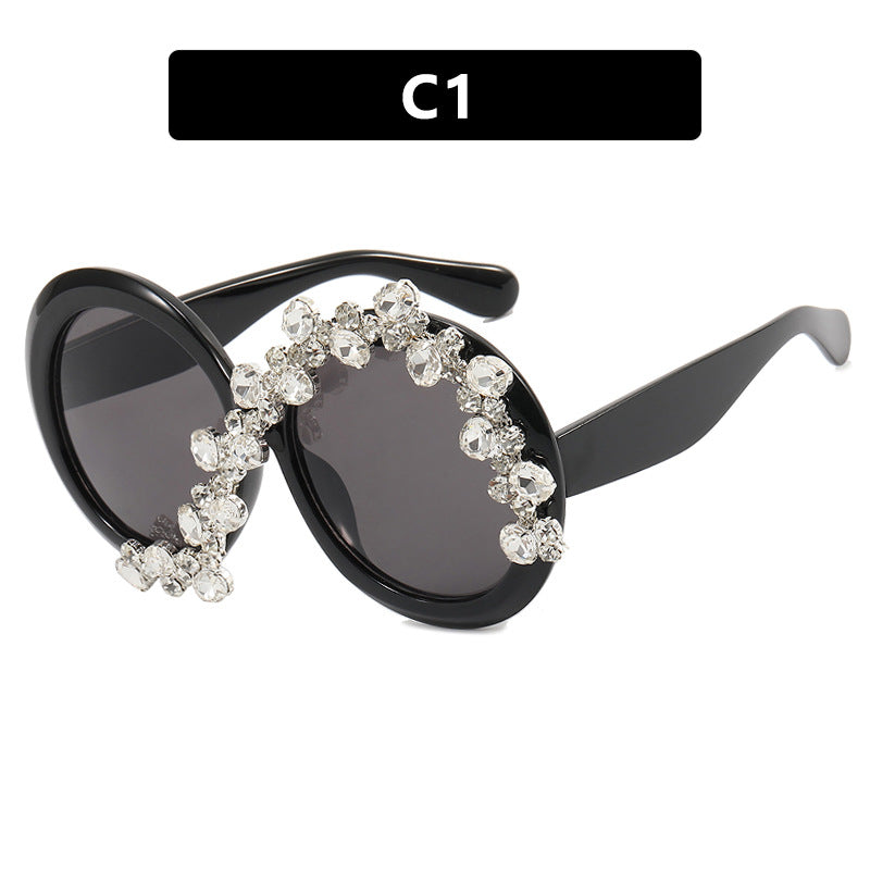 Damen Glamouröse Sonnenbrille mit Strassapplikationen Brehn