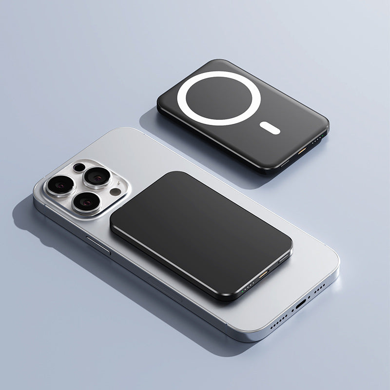 Magnetische Powerbank mit Schnellladender Qi-Funktion Brehn