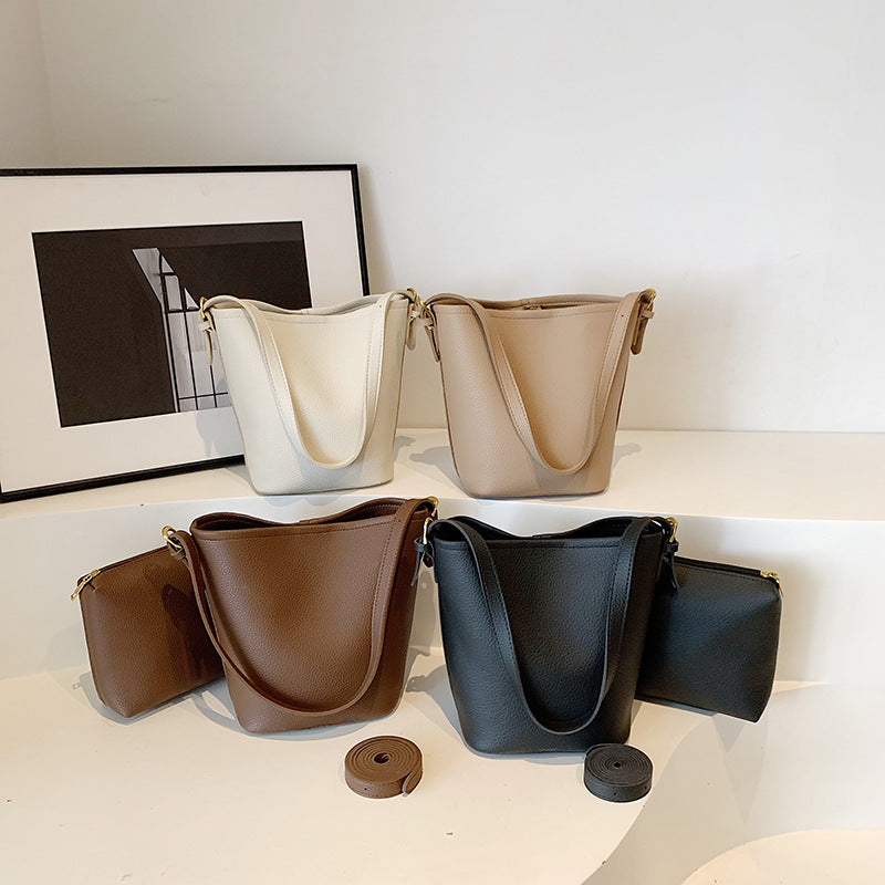 Minimalistische Leder Umhängetasche
