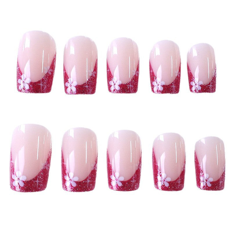 Floral Gradient Nail Art Brehn