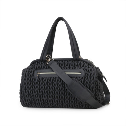 Modische Wickeltasche mit Eleganter Flechtoptik Brehn