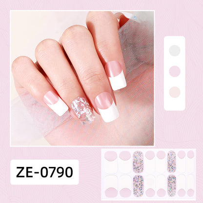 Elegante Glitter Akzent Nagel Wraps