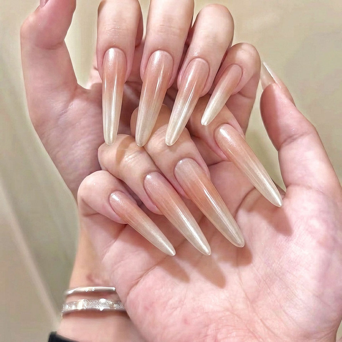 Stiletto Druck-On Nagelspitzen