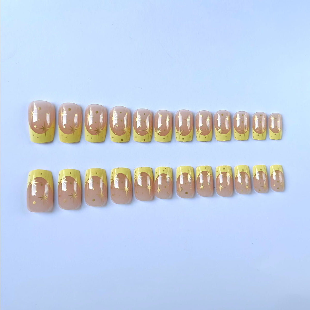Luxus Druck-On Nagelkunst Set Brehn
