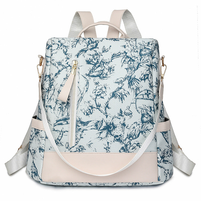 Stilvoller Blumenmuster-Rucksack