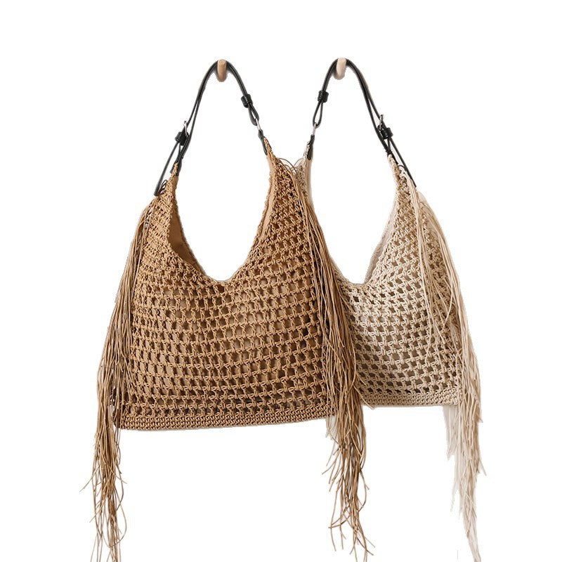 Damen Handtasche mit auffälligen Fransen Brehn