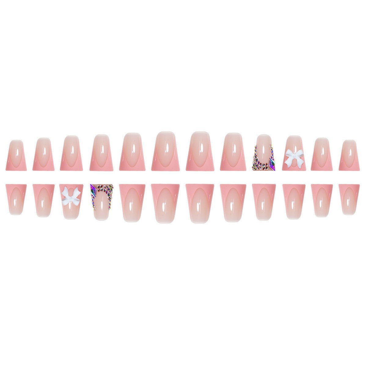 Elegantes Designer Press-On Nail Set Brehn