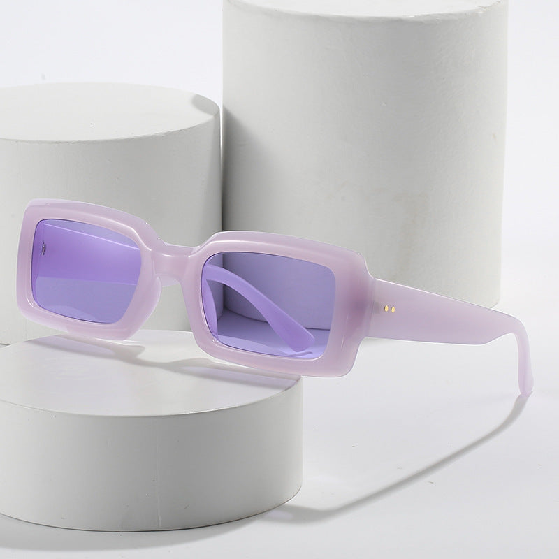 Übergroße geometrische Sonnenbrille mit verlaufenden Gläsern Brehn