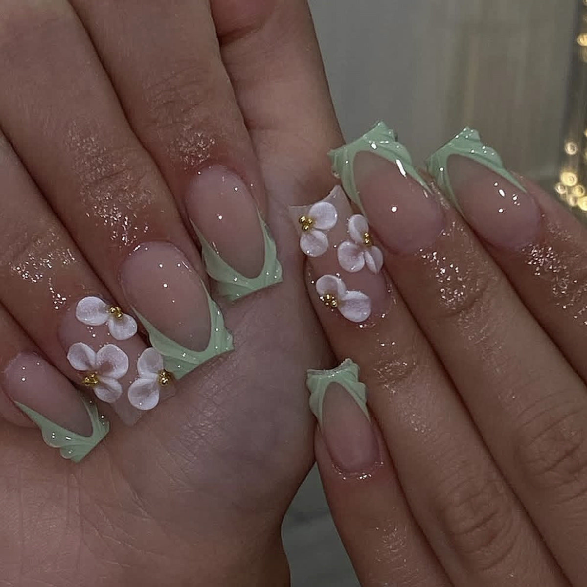 Floral Acryl Nagelkunst Set Brehn