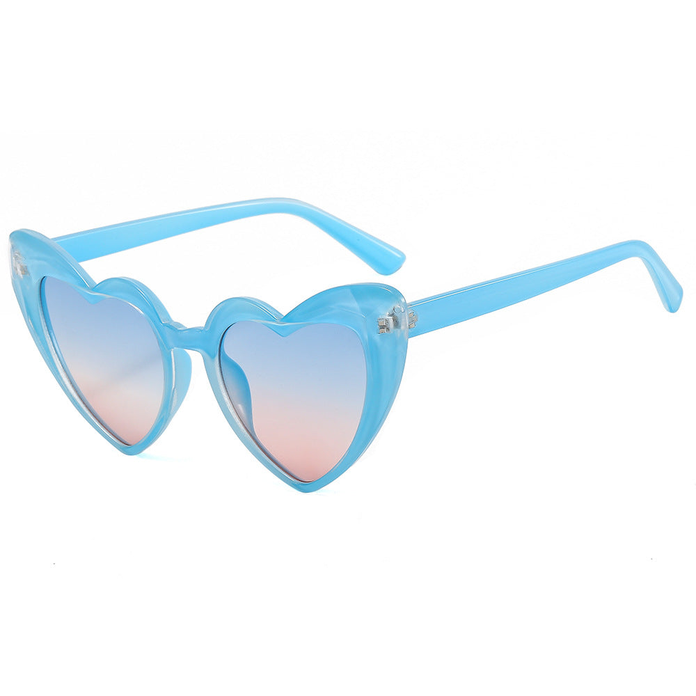 Damen modische Herz-Sonnenbrille mit UV-Schutz Brehn