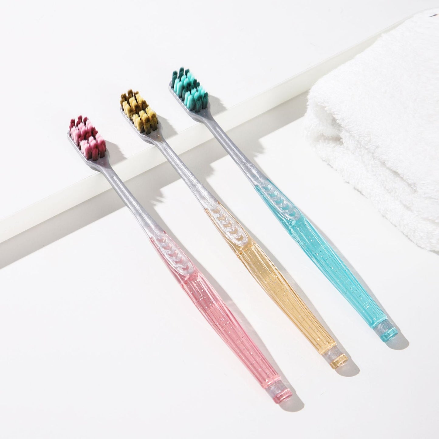 Ultra-weiche Triple-Head Borsten Zahnbürsten Set Brehn