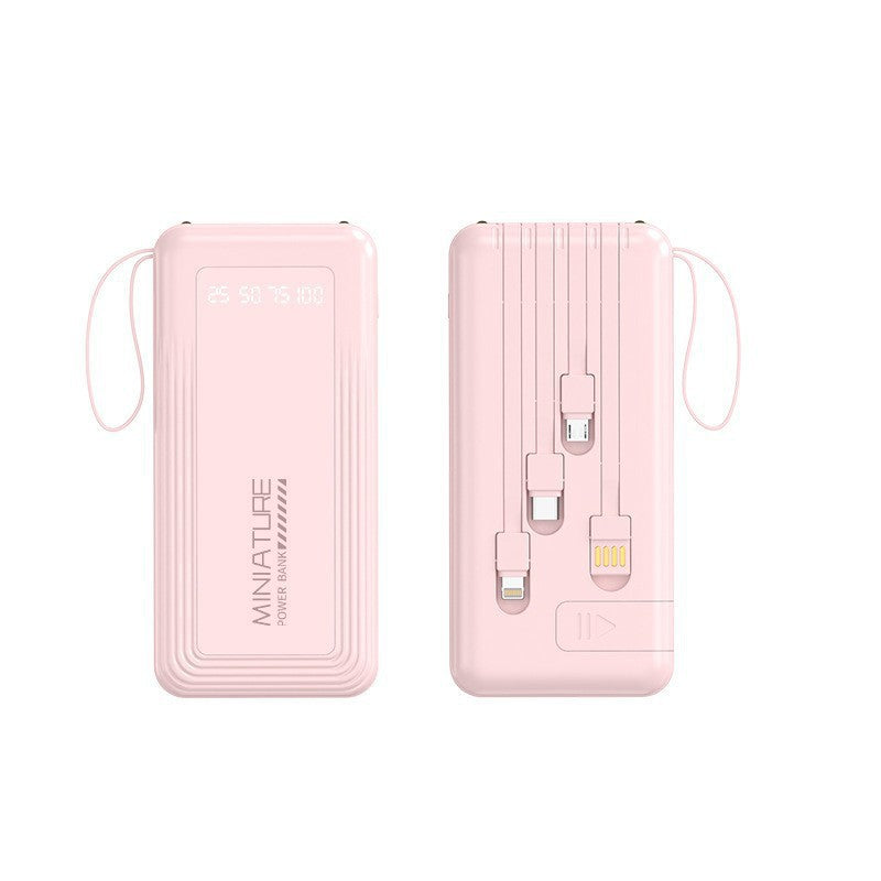 Mini Powerbank mit integriertem Multifunktionsladekabel Brehn