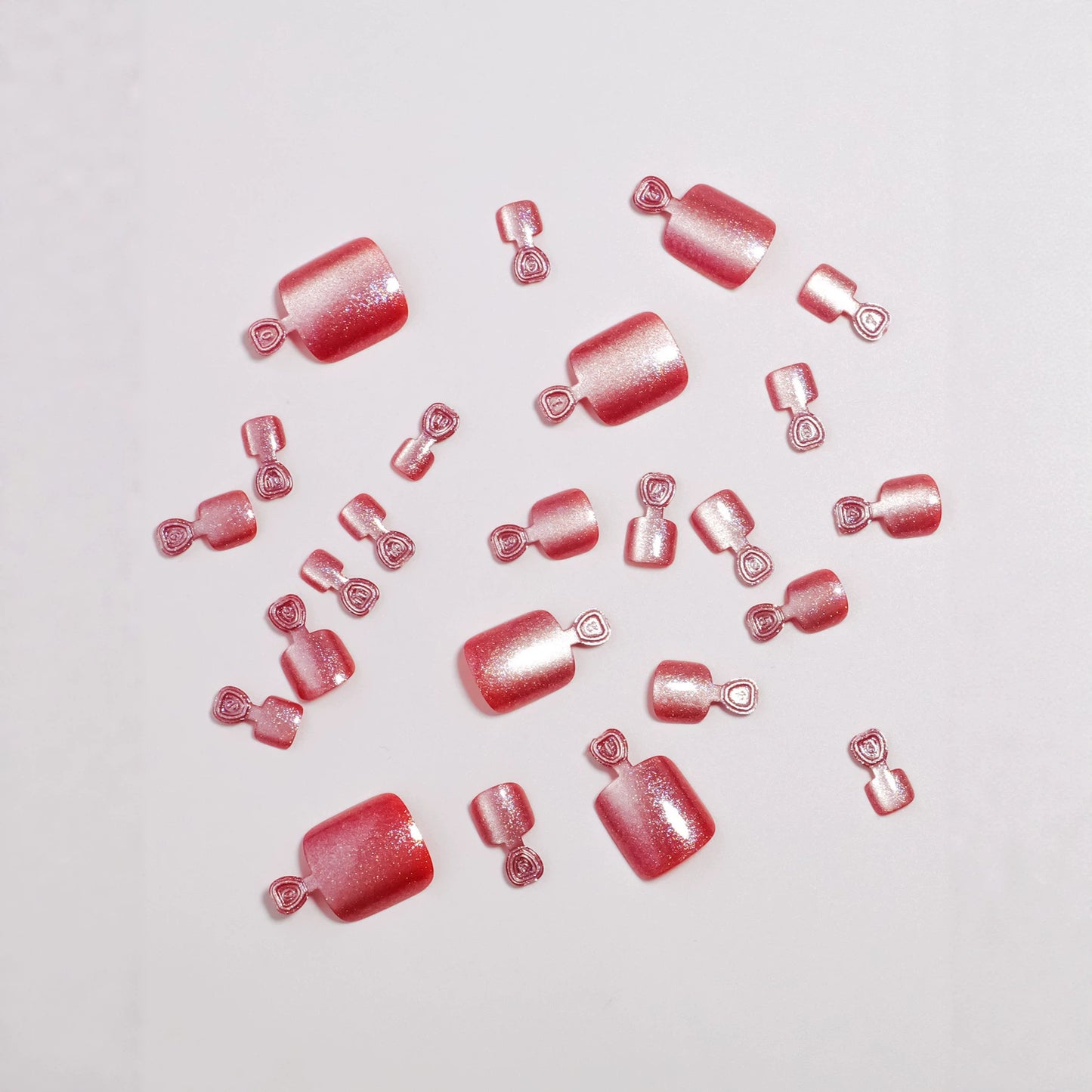 Dekorativer Glitter Press-On Nagelset Brehn
