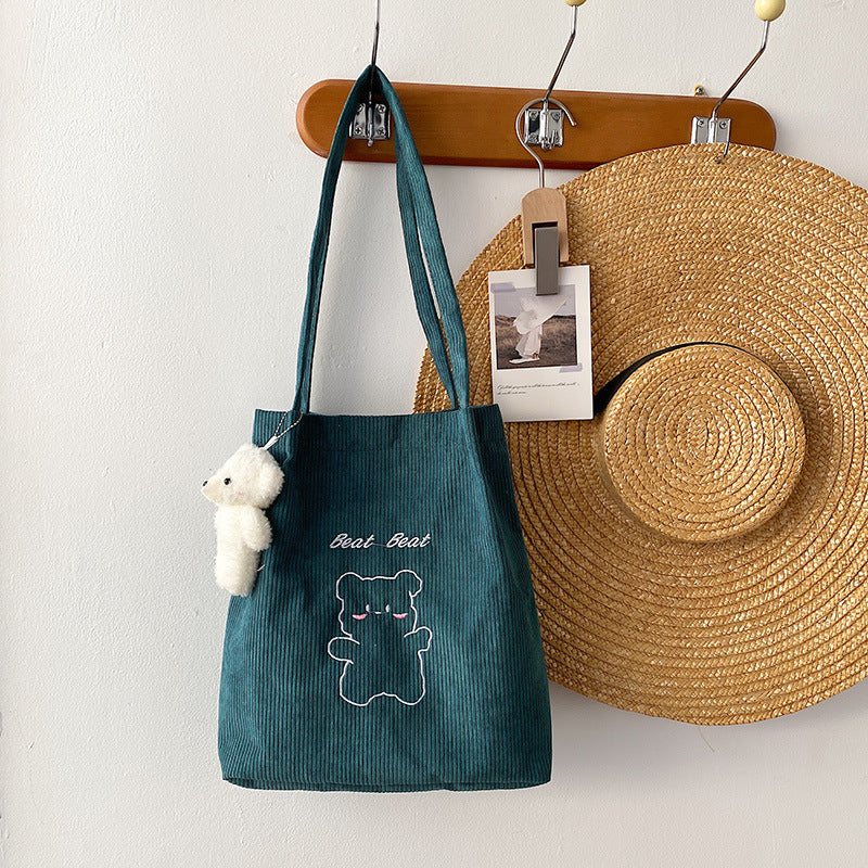 Süßer Cartoon Bär Canvas Tasche