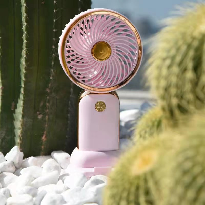 Damen Tragbarer Mini-Ventilator mit innovativem Spiral-Design Brehn