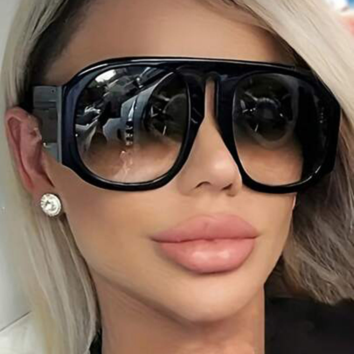Damen oversized Sonnenbrille mit breitem Rahmen und hoher UV-Schutz Brehn