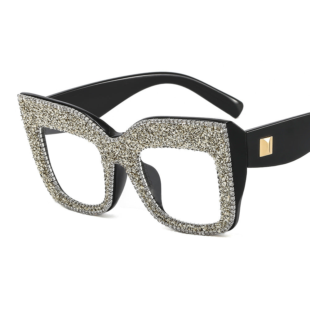 Damen auffällige Statement-Sonnenbrille mit glamourösem Rahmen Brehn