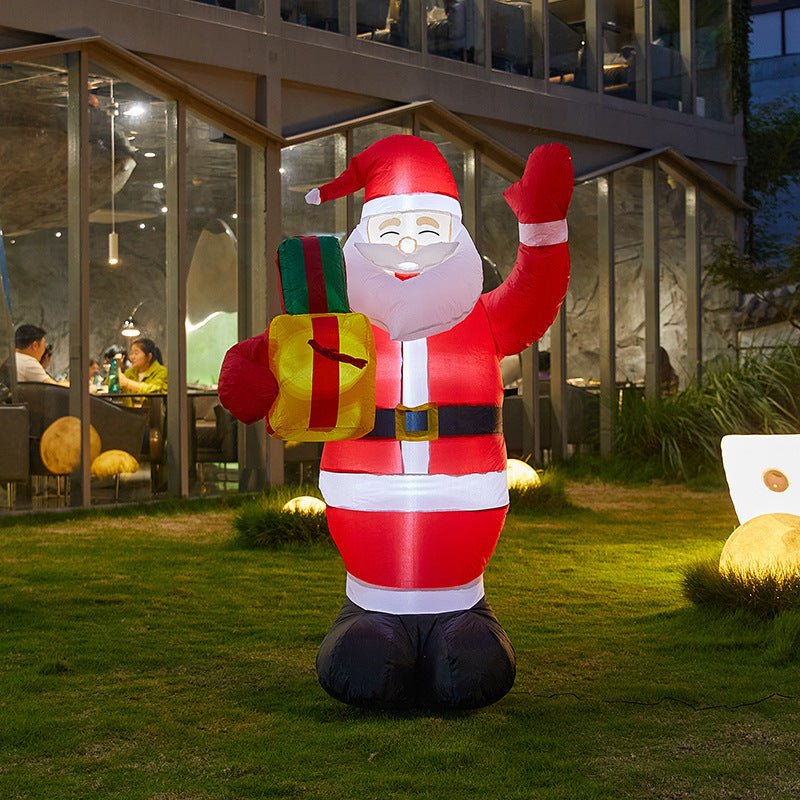 Aufblasbarer Weihnachtsmann mit Geschenken Brehn