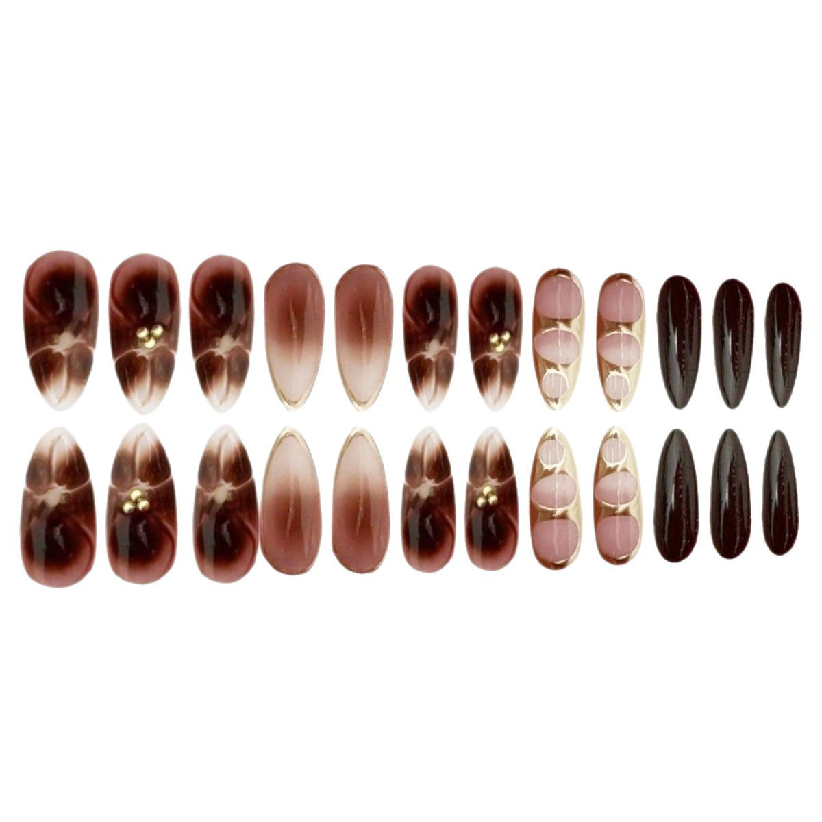 Dekorative Press-On Nagelkunst mit einzigartigem Design Brehn