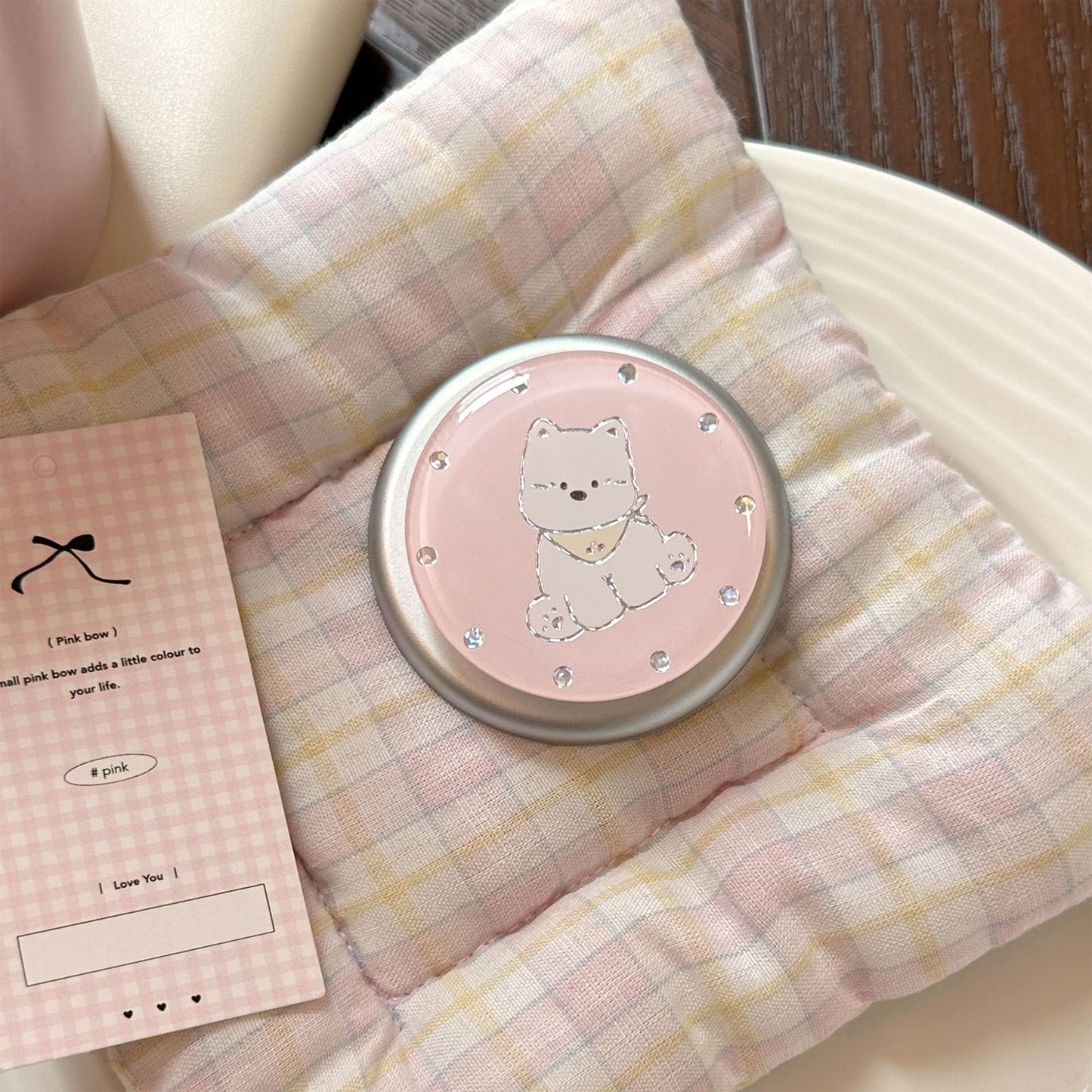 Smartphone Fingerhalter mit niedlichem Hunde-Motiv Brehn