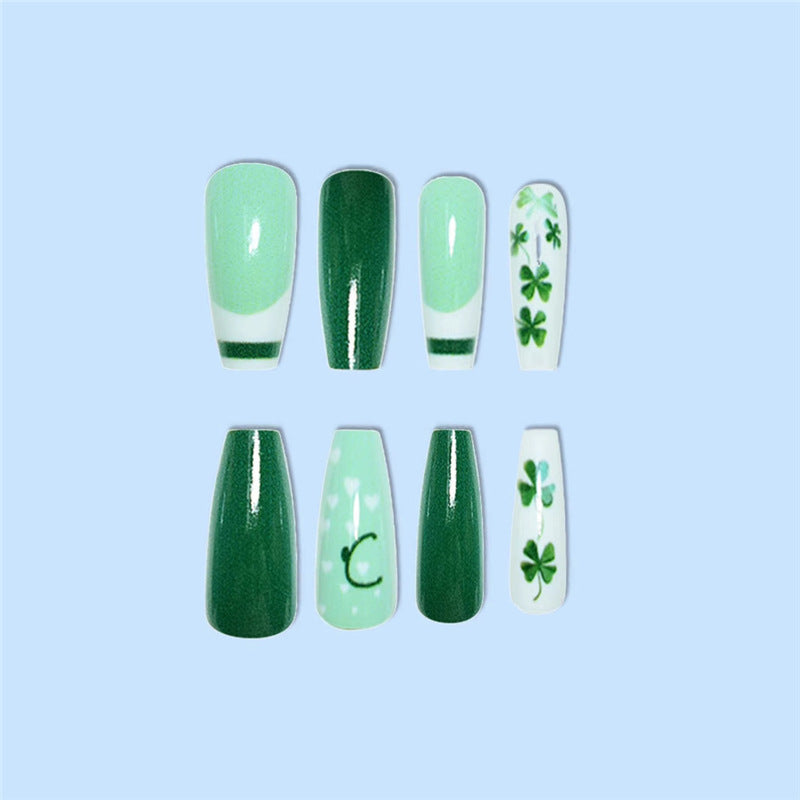 Künstlerisches St. Patrick's Day Nagelkunst Set Brehn