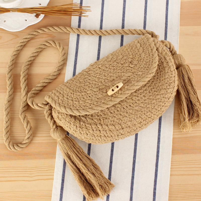 Handtasche mit Stilvollen Quasten Brehn