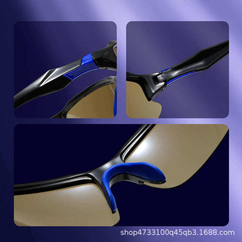 Herren Sportliche Outdoor-Sonnenbrille mit polarisierten Gläsern Brehn