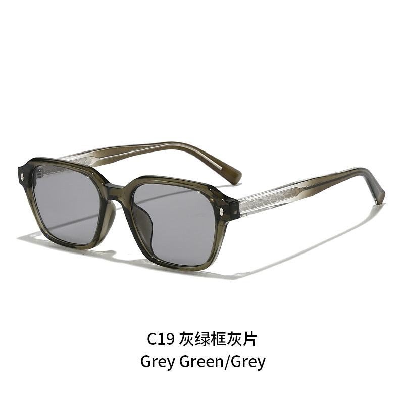 Damen modische Sonnenbrille mit quadratischem Rahmen und UV-Schutz Brehn