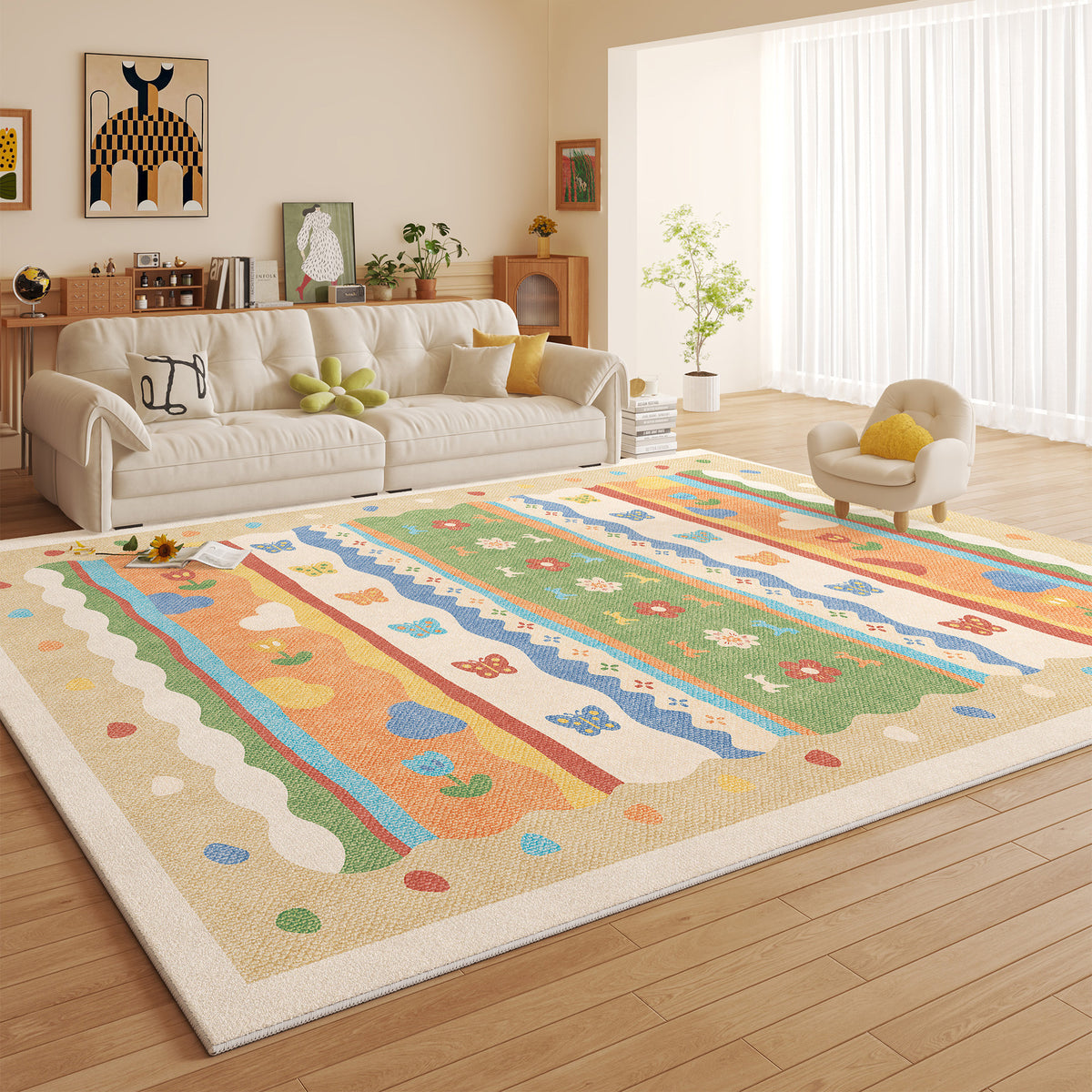 Luxuriöser floraler Musterteppich Brehn