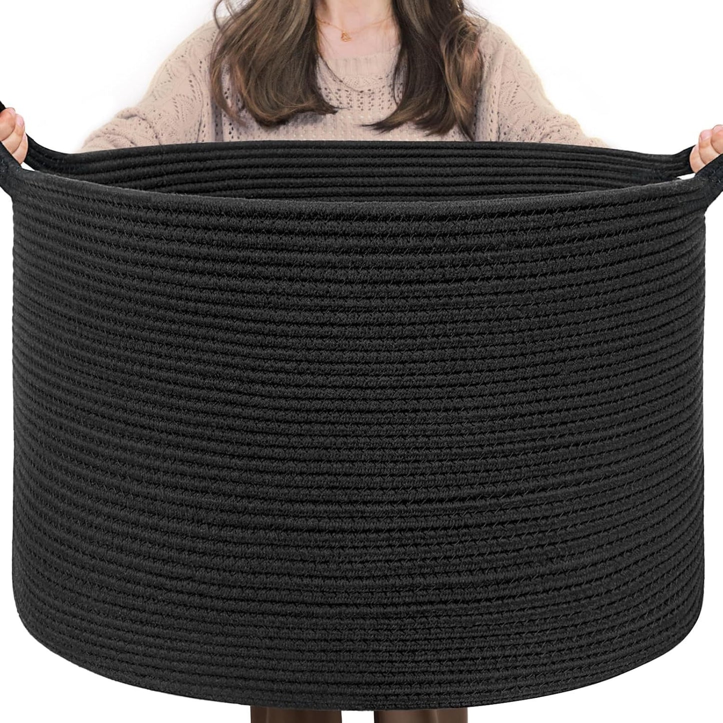Damen Aufbewahrungskorb aus hochwertigem Baumwollgewebe Brehn