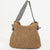 Damen Handtasche mit geflochtenem Design und gemustertem Schulterriemen Brehn