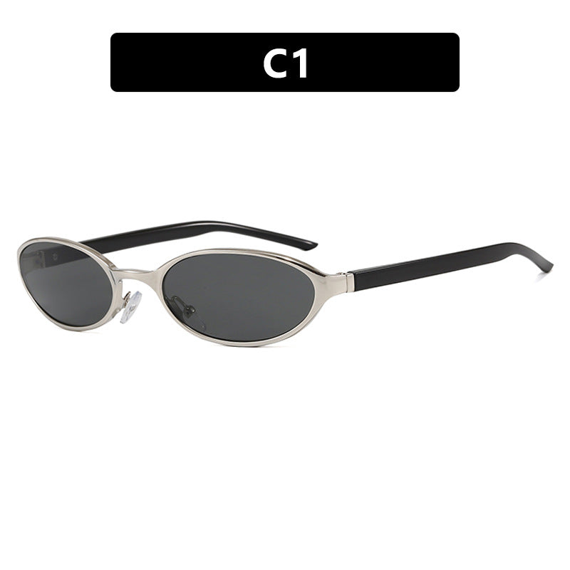 Damen elegante Sonnenbrille mit schützendem UV-Filter und schmalem Rahmen Brehn
